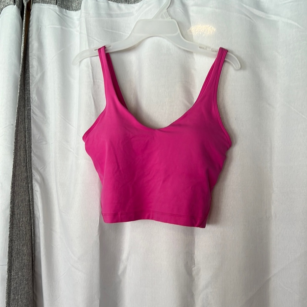 Sonic Pink Lululemon Align Tank Size 6 Like New